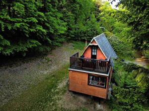 una piccola casa in mezzo a una foresta di Chata pod pindulou a Rožnov pod Radhoštěm