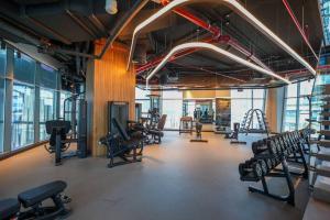 Fitness centrum a/nebo fitness zařízení v ubytování Studio in heart of Dubai - 15 Northside - Business Bay