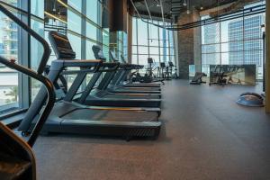 Fitness centrum a/nebo fitness zařízení v ubytování Studio in heart of Dubai - 15 Northside - Business Bay
