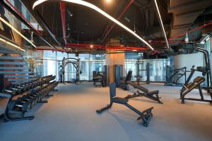 Fitness centrum a/nebo fitness zařízení v ubytování Studio in heart of Dubai - 15 Northside - Business Bay