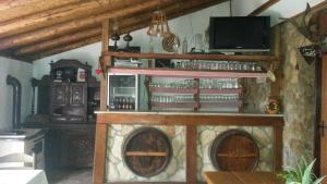 Kuchyň nebo kuchyňský kout v ubytování Country House Peace
