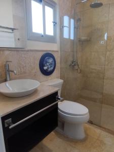 Koupelna v ubytování Cortesito santana