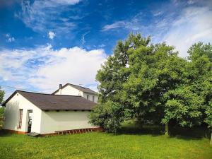 O grădină în afara Agradable casa de aldea en un entorno natural