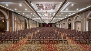an empty hall with chairs in a large room at Kaya Izmir Thermal & Convention in Izmir +79 photos