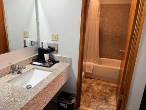 Koupelna v ubytování BIGGS NU-VU MOTEL