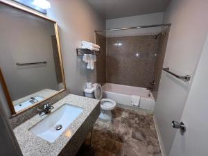 Koupelna v ubytování BIGGS NU-VU MOTEL