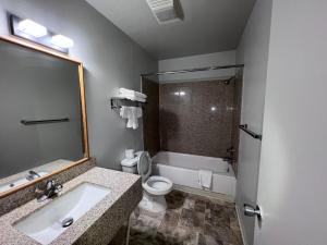 Koupelna v ubytování BIGGS NU-VU MOTEL