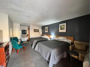 Postel nebo postele na pokoji v ubytování BIGGS NU-VU MOTEL