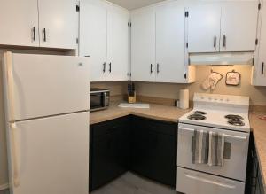 Hidden Gem! Spacious, Private, and Convenient Units Off River Road in Puyallup的厨房或小厨房