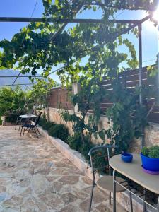 A garden outside KONTIS' Luxury Detached house near the sea