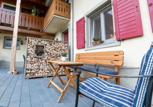 Balkón nebo terasa v ubytování Haus Belchenwind