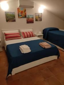 Katil atau katil-katil dalam bilik di Il Rifugio del Pescatore