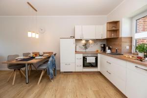 Dapur atau dapur kecil di Ferienwohnung Jonte +19 gambar