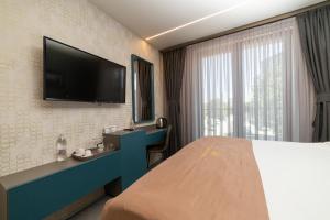 TV a/nebo společenská místnost v ubytování Hotel Opera