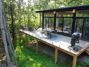 Zahrada ubytování trähus tremblant