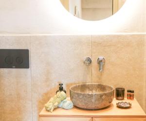 A bathroom at Petrichor