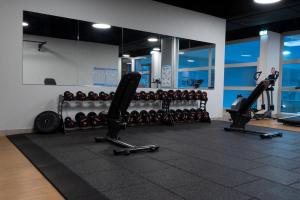 The fitness centre and/or fitness facilities at Hotel Sommerhaus Linz