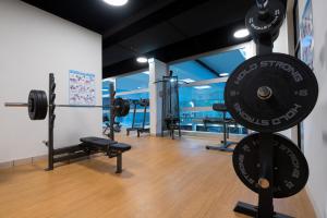 The fitness centre and/or fitness facilities at Hotel Sommerhaus Linz