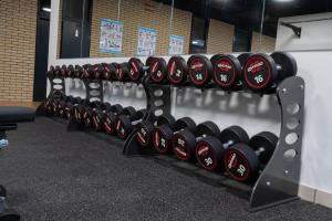 The fitness centre and/or fitness facilities at Hotel Sommerhaus Linz