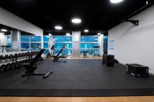 The fitness centre and/or fitness facilities at Hotel Sommerhaus Linz