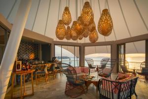 Posezení v ubytování The Nautilus Maldives