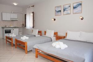 Kuchyň nebo kuchyňský kout v ubytování Aris Junior Studios Neo Klima Skopelos