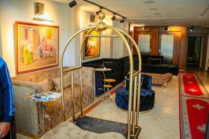 Część wypoczynkowa w obiekcie Hôtel Belle Vue et Spa