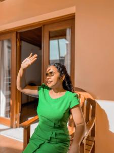 Os clientes hospedados em Arbiru Beach Resort