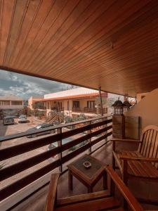 Uma varanda ou terraço em Arbiru Beach Resort