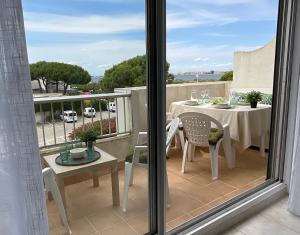 Balkon oz. terasa v nastanitvi Studio le Vue mer Accès direct à la plage Parking privé Clim belle terrasse