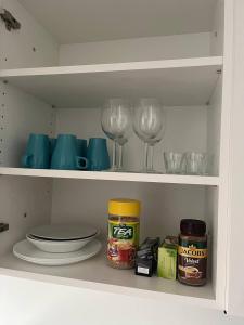 Kuchyň nebo kuchyňský kout v ubytování Mezonet - Postovska Centr Apartments