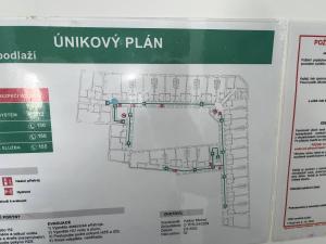 Půdorys ubytování Mezonet - Postovska Centr Apartments