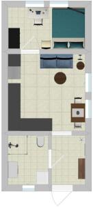 a floor plan of a bathroom with a sink at Beautiful apartment near forest, sea and city in Sandefjord