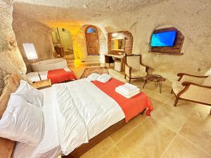 TV a/nebo společenská místnost v ubytování Asma Altı Cave + 27 fotografií