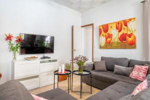 TV a/nebo společenská místnost v ubytování Can Xeliu