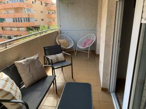 Balkon lub taras w obiekcie Apto Calpe con piscina. No uses coche vacaciones.
