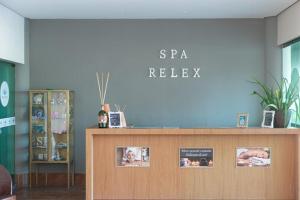 Znak na ścianie z napisem spa w obiekcie resort Beach Class Resort Muro Alto 3203 w mieście Porto de Galinhas +42 zdjęcia