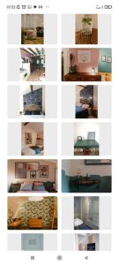 a collage of different photos of a room at Cocon cosy et déconnecté 30min Puy du Fou - 2 chambres et 1 canapé lit in Bazoges-en-Pareds