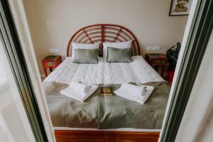 Łóżko lub łóżka w pokoju w obiekcie Apartament Miasto i Wisła