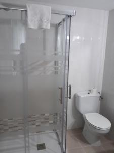 Koupelna v ubytování Hotel Abrego Reinosa
