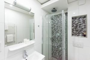 A bathroom at Bürgerhofhotel