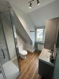 Et badeværelse på Studio Le Mat vue Mer