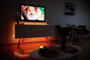 TV a/nebo společenská místnost v ubytování Zagreb Borovje New Free Garage