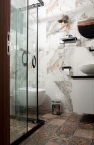Koupelna v ubytování Mavi Yaprak Hotel
