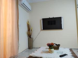 TV a/nebo společenská místnost v ubytování مدينة الشيخ زايد القاهره