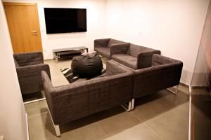 TV a/nebo společenská místnost v ubytování Zambeachouse - Hostel Paradise