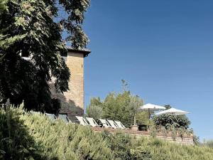 A garden outside Podere San Giorgio