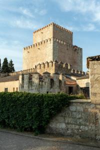 a large castle with a wall in front of it at Parador de Ciudad Rodrigo in Ciudad-Rodrigo