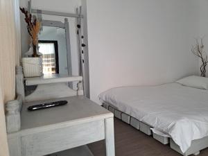 Postel nebo postele na pokoji v ubytování Luna