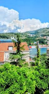 vista su un fiume e su un edificio alberato di APARTMENT LEA BAYVIEW a Dubrovnik